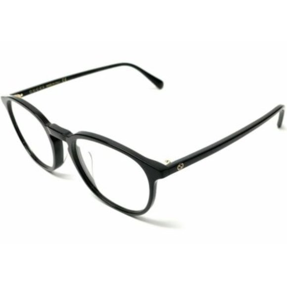 Gucci Men's Shiny Black Square Eyeglasses! - Picture 1 of 4